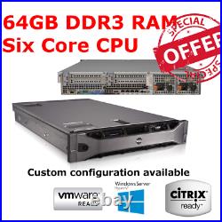 Dell PowerEdge R710 2x X5675 3.06GHz Six core 64GB RAM 6 x 3.5 Caddy H700