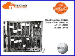 DELL PowerEdge M1000e Chassis with 10 x M610 2 x M710 1 x M610x Baldes Servers