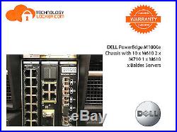 DELL PowerEdge M1000e Chassis with 10 x M610 2 x M710 1 x M610x Baldes Servers