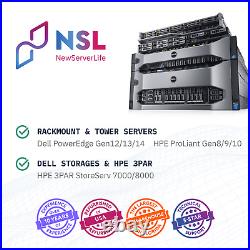 DELL PowerEdge R430 8SFF 2x E5-2690v3 2.6GHz =24 Cores 128GB H730 4xRJ45