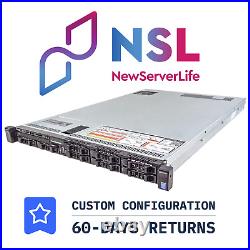 DELL PowerEdge R630 8SFF Server 2x E5-2699v3 GHz =36 Cores 32GB H730 4xRJ45