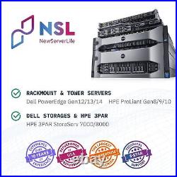 DELL PowerEdge R730 Server 2x E5-2680v3 GHz =24 Cores 128GB H730 4xRJ45