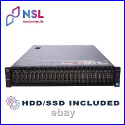 DELL PowerEdge R730XD 2x E5-2620v4 2.1GHz =16C 64GB H730 2x 800GB SSD 4xRJ45