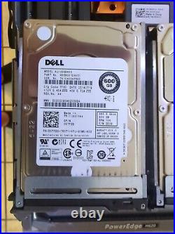 Dell PowerEdge M620 Blade Server 2x 10C E5-2690v2 64GB Ram 2x 600GB 10k HDD