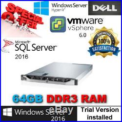 Dell PowerEdge R420 2x E5-2450L 1.80Ghz 8CORE 64GB RAM NO VAT TAX FREE