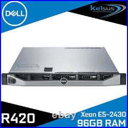 Dell PowerEdge R420 Rack Server Intel Xeon E5-2430 96GB 8 Bay SFF DDR3 H310 1U