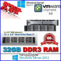 Dell PowerEdge R510 (12 bays) 2x E5620 xeon 2.40Ghz 32GB RAID Perc H700 512MB