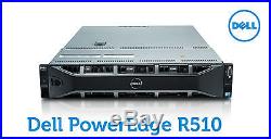 Dell PowerEdge R510 2 x 6-Core XEON E5645 2.40Ghz 32GB Perc 6/i 2xCaddies NO HDD