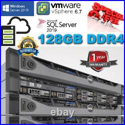 Dell PowerEdge R630 2x E5-2680v3 2.50Ghz 12Core 128GB DDR4 480GB SSD H730 1GB NV