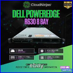 Dell PowerEdge R630 8 Bay SFF 2x Xeon E5-2630V4 DDR4 SSD RAID Rails CTO Server