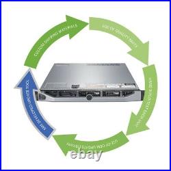Dell PowerEdge R630 Server 2x E5-2620 V3 2. GHz =12Core / 128GB / H330 / 2x trays