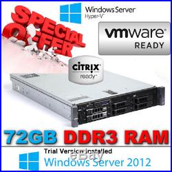 Dell PowerEdge R710 2x Hex CORE X5650 2.66Ghz 72GB RAM DDR3 Perc 6/i RAID 870W