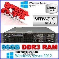Dell PowerEdge R710 2x SixCore XEON X5675 3.06GHz DVD 96GB DDR3 Perc H700 RAILS