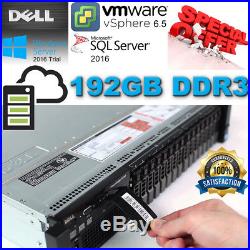Dell PowerEdge R720 Xeon E5-2670 2.60GHz 192GB DDR3 4x300Gb 10K Perc H710 iDRAC7