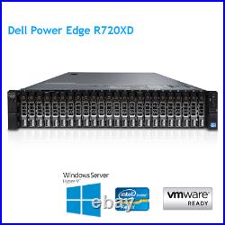 Dell PowerEdge R720XD 2x E5-2690 8Core 2.9Ghz 96GB RAM H710p Rails Bezel 2.5