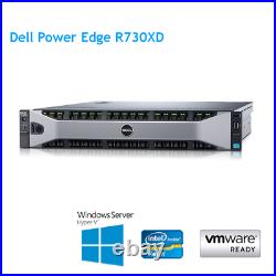Dell PowerEdge R730XD 2 x E5-2690 V3 2.60Ghz 12 Cores 128GB RAM H730 Rails Bezel