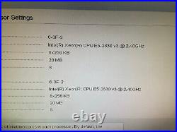 Dell PowerEdge R730xd 2 x E5-2630 v3 @2.40GHz 16 cores 128GB No Disk Rack Server