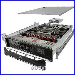 Dell PowerEdge R820 Server 2.30Ghz 32-Core 192GB 8x NEW 500GB SSD H710P Rails