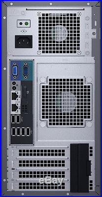 Dell PowerEdge T130 Server 32GB RAM 4TB 2x2TB RAID 3.0GHz Xeon E3-1220 v5 NEW