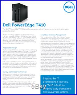 Dell PowerEdge T410 Tower Server Xeon 12 Core 64GB RAM 4TB HD iDRAC6 2x PSU