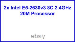 Dell Poweredge R630.2x 2630v3 2.4GHZ=16Core. 32GB. 2x900GB 10K. H730