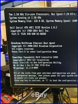 Dell R520 PowerEdge Server 2x E5-2430 V2,128GB H710 2x750W PSU NO SAS Drive incl