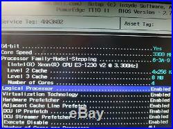 WorkStation Dell PowerEdge T110 II QC Xeon E3-1230 V2 3.30GHz 32GB DDR3 RAM